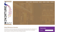 Desktop Screenshot of hotelminiatureistanbul.com